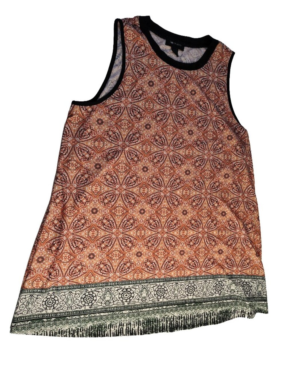 Women's XL Multicolored Geometric Graphic Design Tank Top by AB Studio